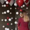 Large ribbon balloons 50ps (require hydrogen gas)