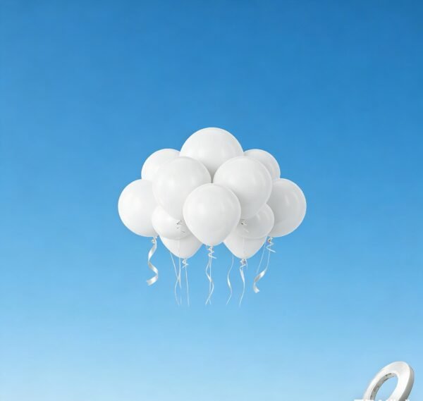 Large ribbon balloons 50ps (require hydrogen gas)