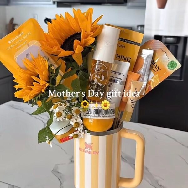 Portable Striped 304 Stainless Steel Insulated Mug