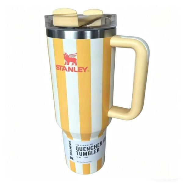 Portable Striped 304 Stainless Steel Insulated Mug